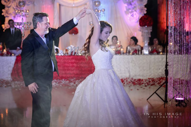 Father dancing with his princess