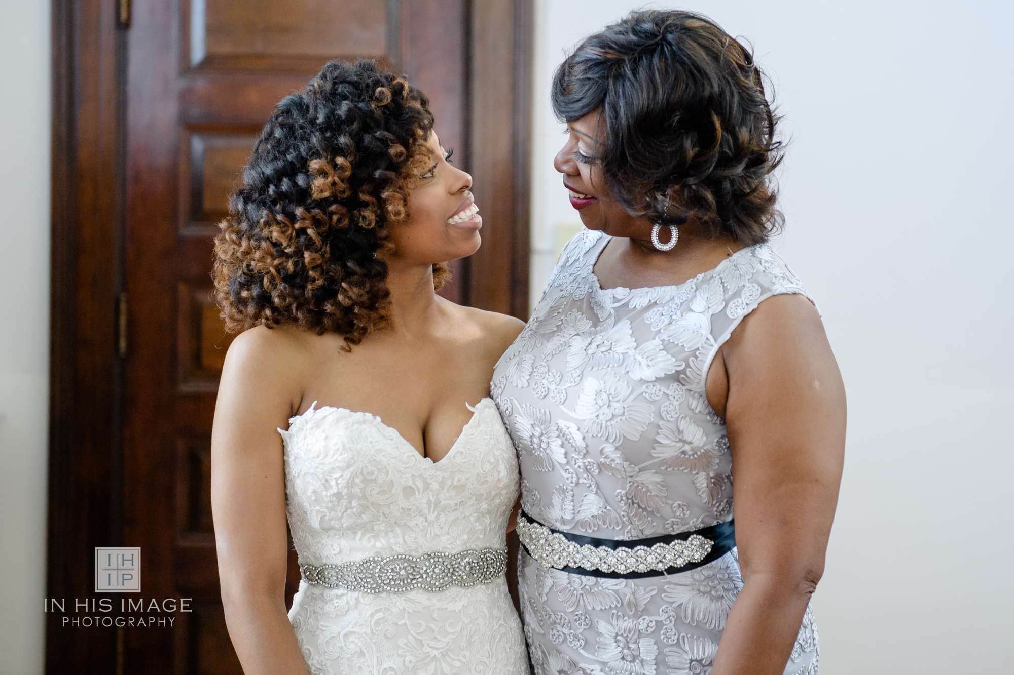 African American Bride and Mother of the Bride