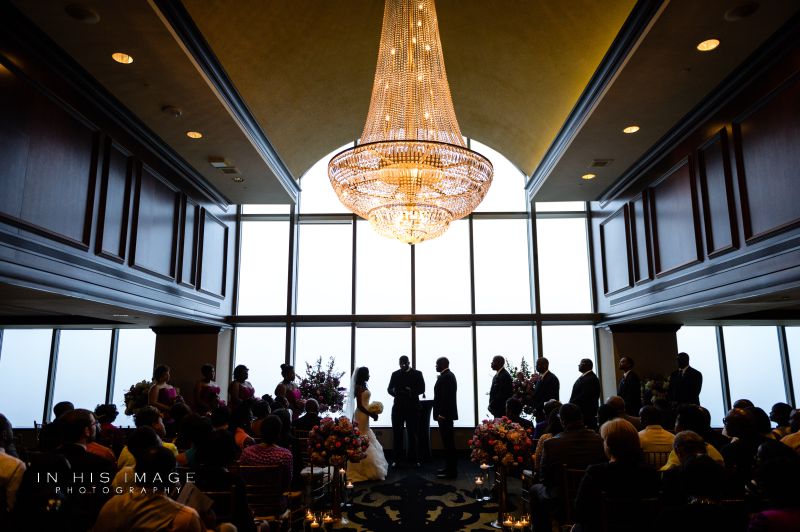 Wedding ceremony at the City Club Raleigh