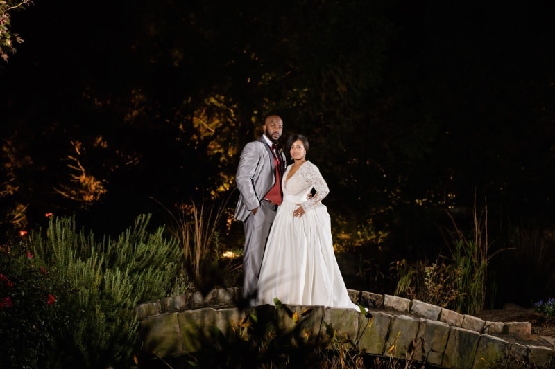 Wedding portrait at the Hall and Gardens at Landmark 