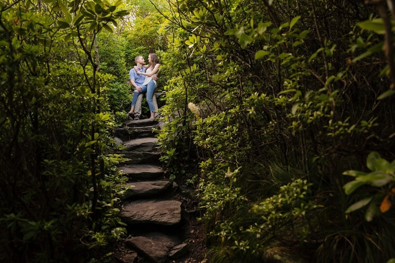 Summer Engagement Session at Grandfather Mountain