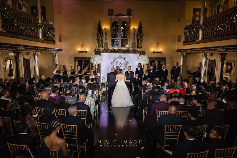 Barclay Villa wedding | indoor ceremony