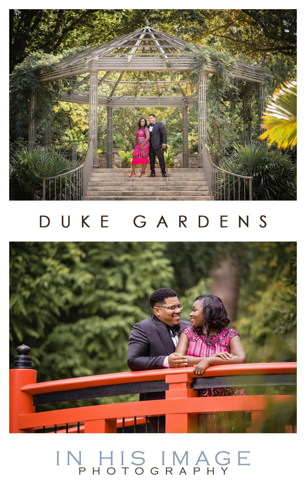 Formal Duke Gardens Engagement Session