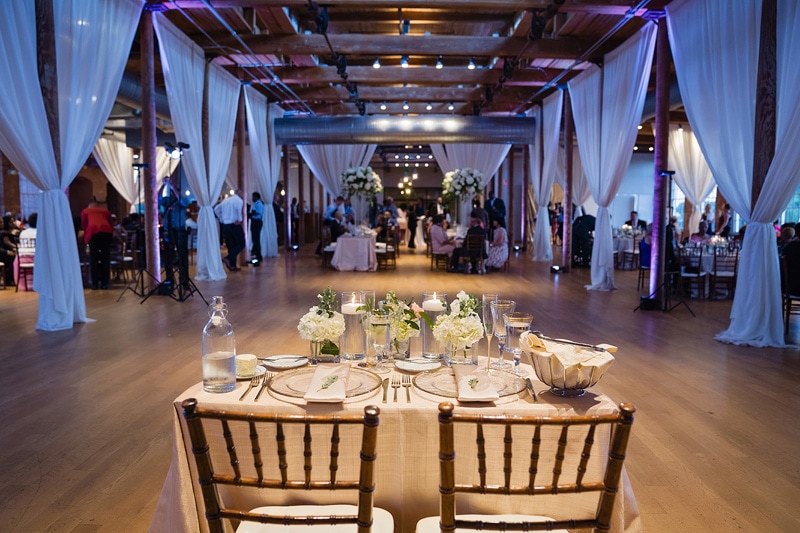 Bride & Groom's view at the Cotton Room