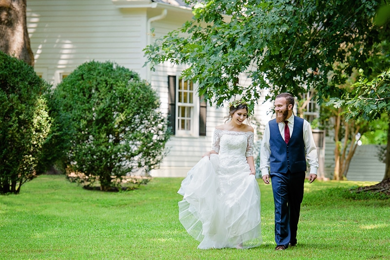 Old Lystra Inn Wedding | Inspiration | Bride & Groom Walking