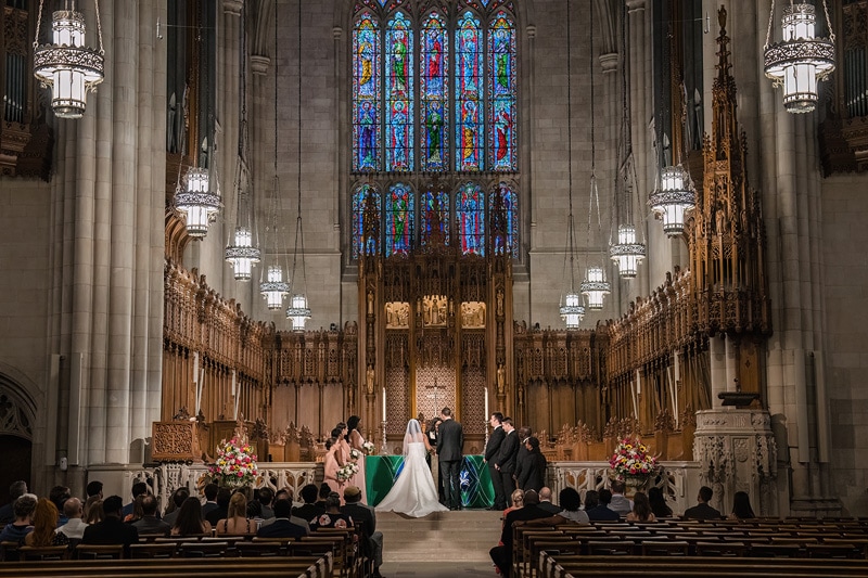 Duke Chapel wedding ceremony