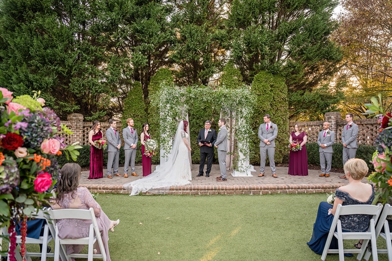 The Sutherland wedding ceremony
