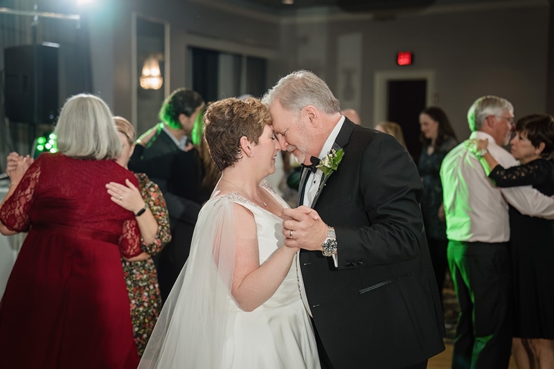 Brad and his bride sharing their first dance at their Grandover Resort & Spa wedding reception.